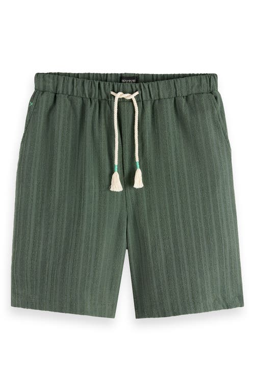 Scotch & Soda Regular Fit Tonal Striped Bermuda Shorts