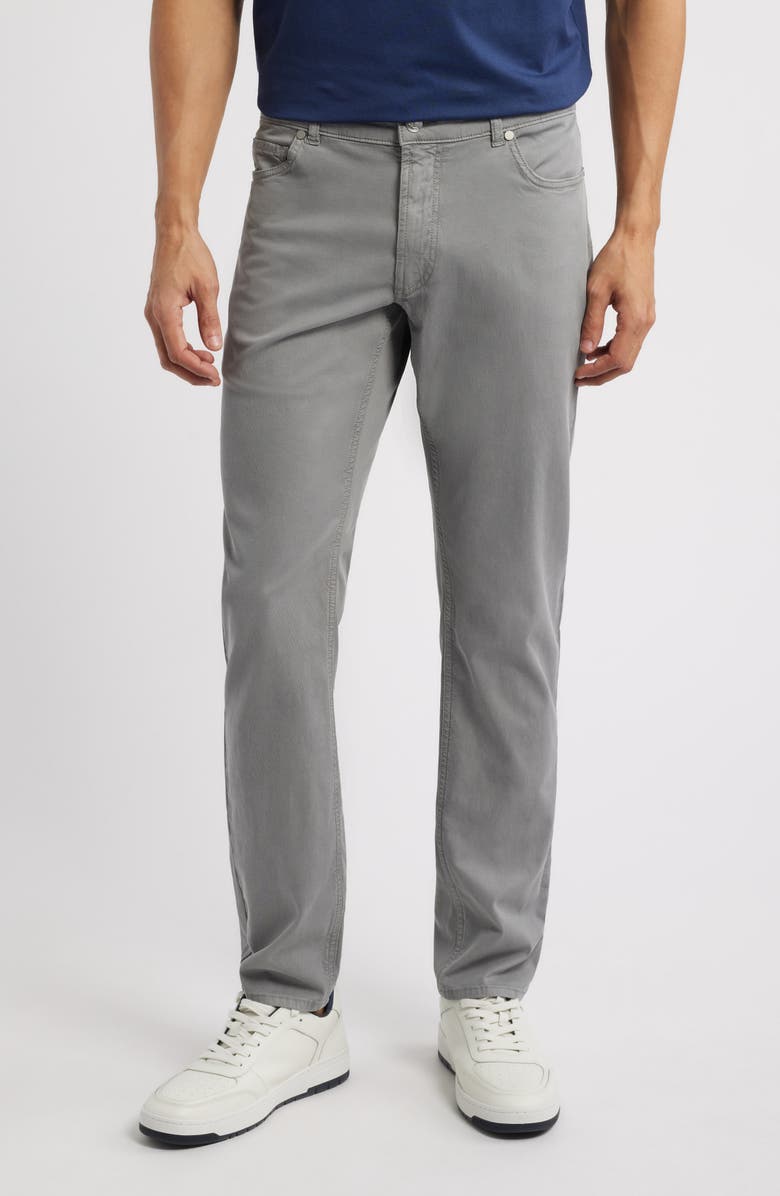 Peter Millar Crown Crafted Wayfare Five Pocket Pants, Main, color, Classic Grey