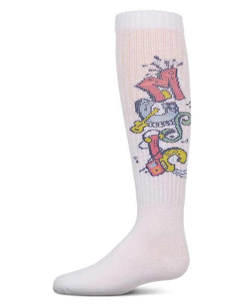 Ribbed Graffiti Camp Knee Sock (Little Kid & Big Kid)