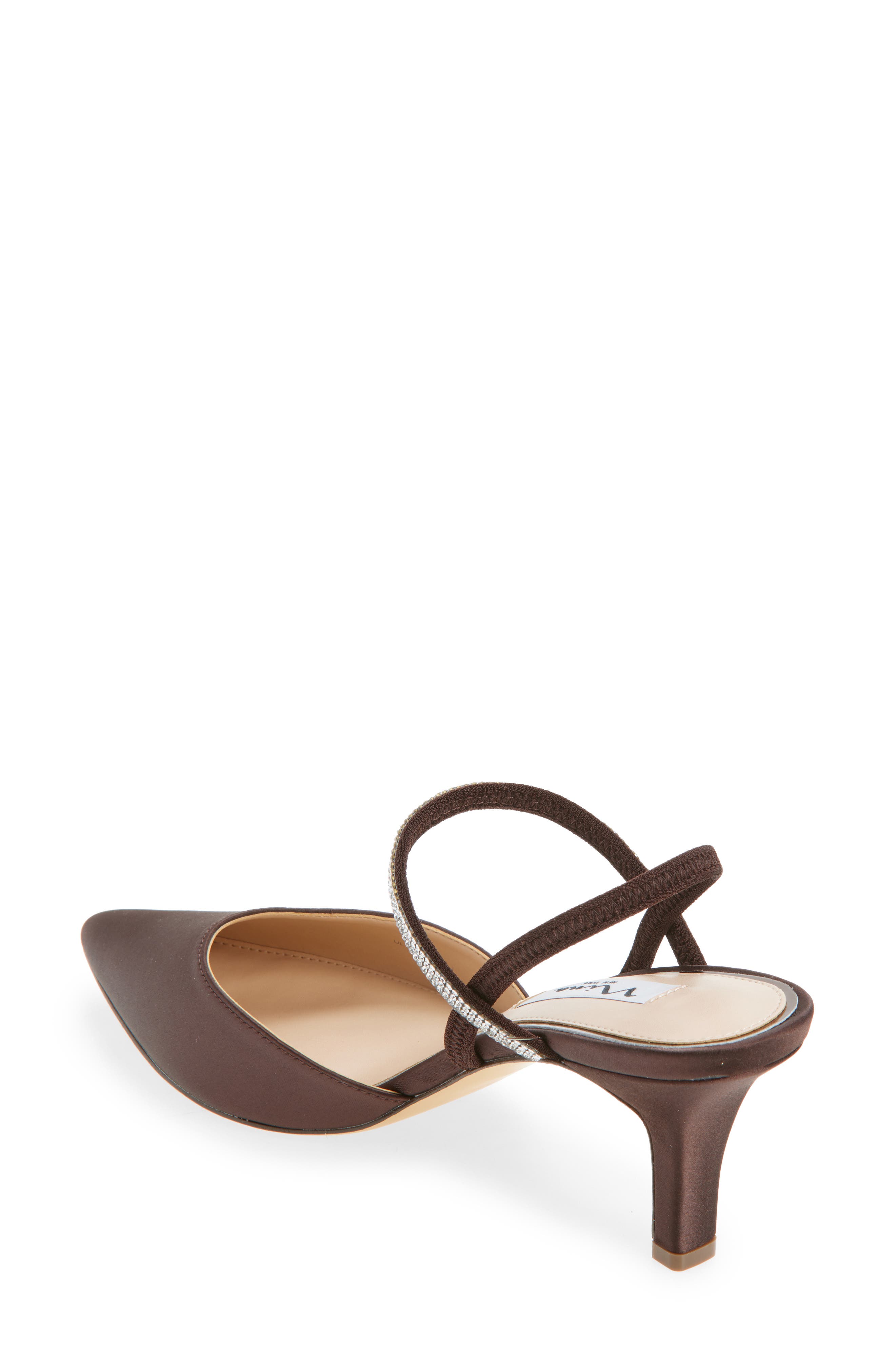 Billie Slingback Pointed Toe Pump, Alternate, color, CHOCOLATE