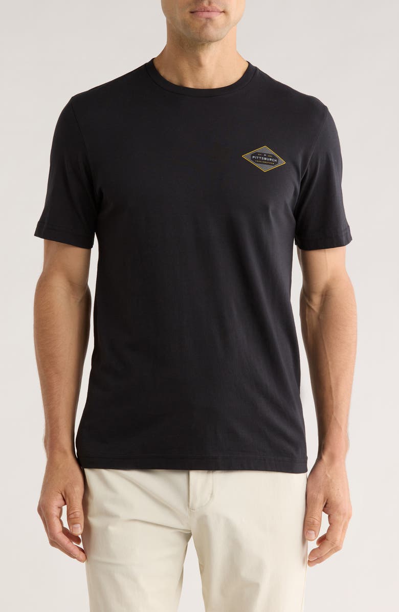 TravisMathew Tropic Thunder Cotton Graphic T-Shirt, Main, color, Black