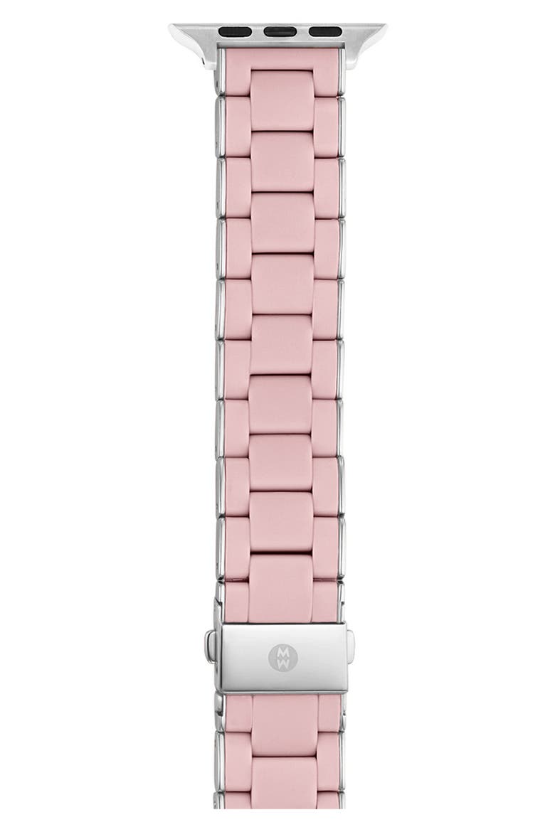 Silicone 20mm Apple Watch® Watchband, Main, color, PINK