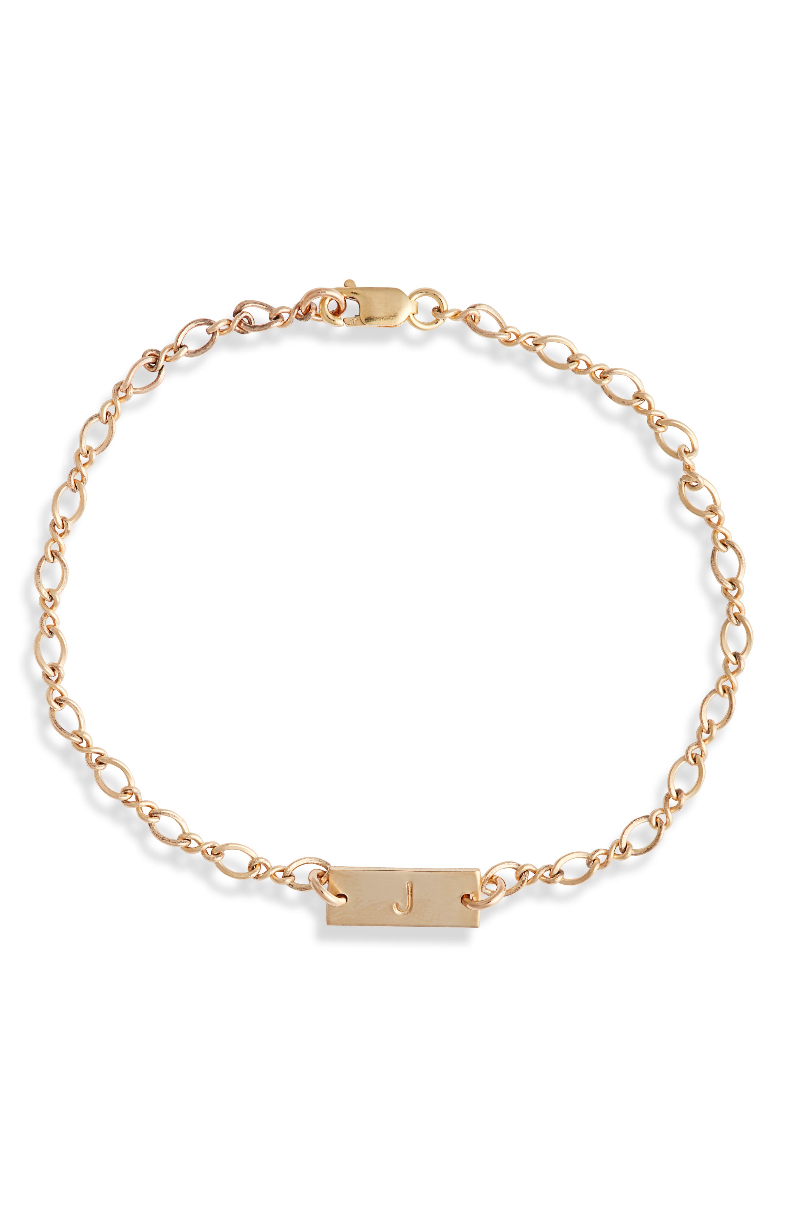 YELLOW GOLD FILL - J