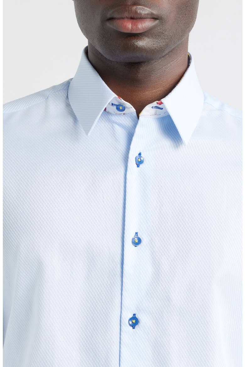 Sinai Collection Luxe Cotton Dress Shirt, Alternate, color, BLUE