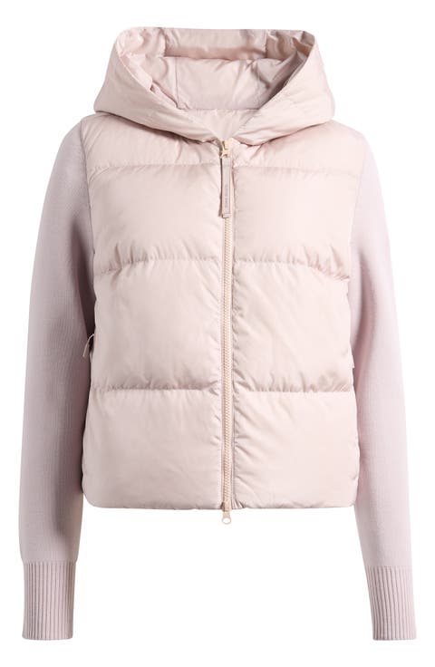Hybridge Mixed Media 750 Fill Power Down Puffer Jacket