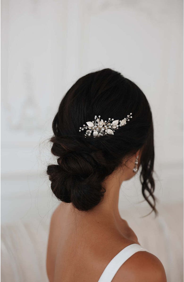 Untamed Petals Talin Crystal Comb, Alternate, color, Gold