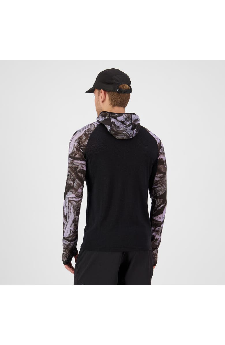 Mons Royale Temple Merino Long-Sleeve Hoodie - Men's, Alternate, color, Rock Camo/Black