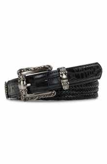 Patricia Nash Barni Distressed Croc-Embossed Leather