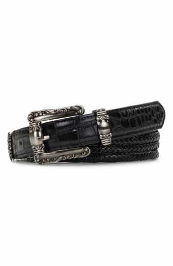 Patricia Nash Barni Distressed Croc-Embossed Leather