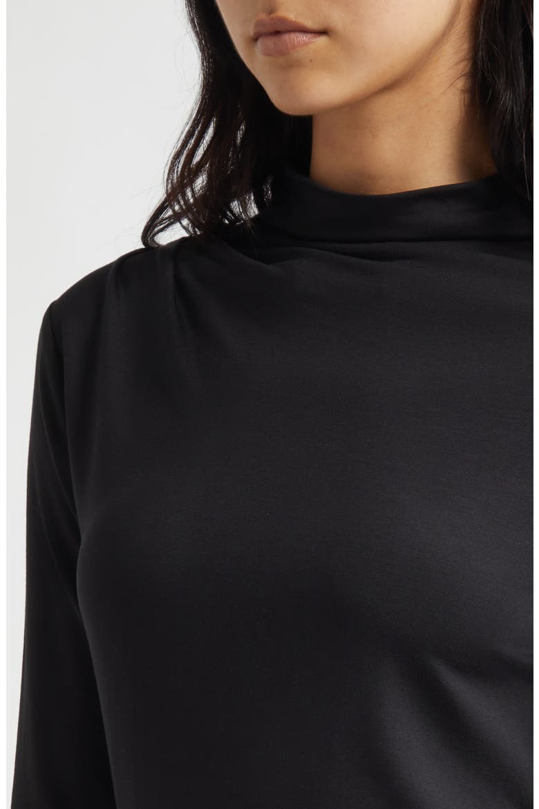 Mylie Mock Neck Top, Alternate, color, BLACK
