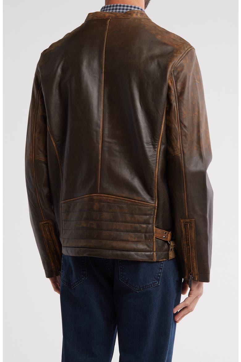 Vintage Racer Jacket, Alternate, color, BEIGE / BROWN