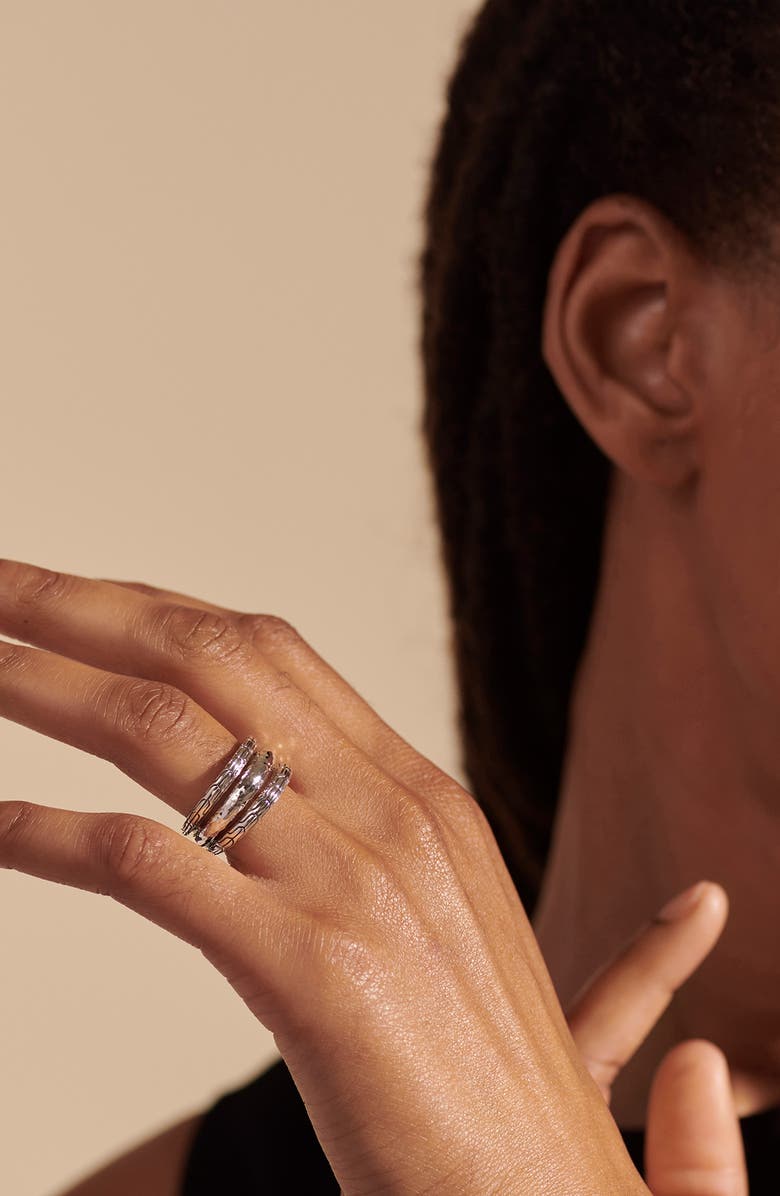 John Hardy Classic Chain Hammered Ring, Alternate, color,