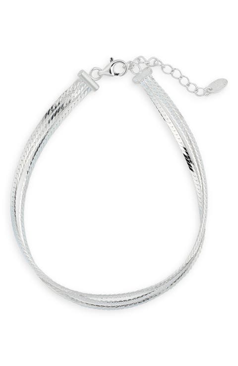 Three-Row Herringbone Bracelet