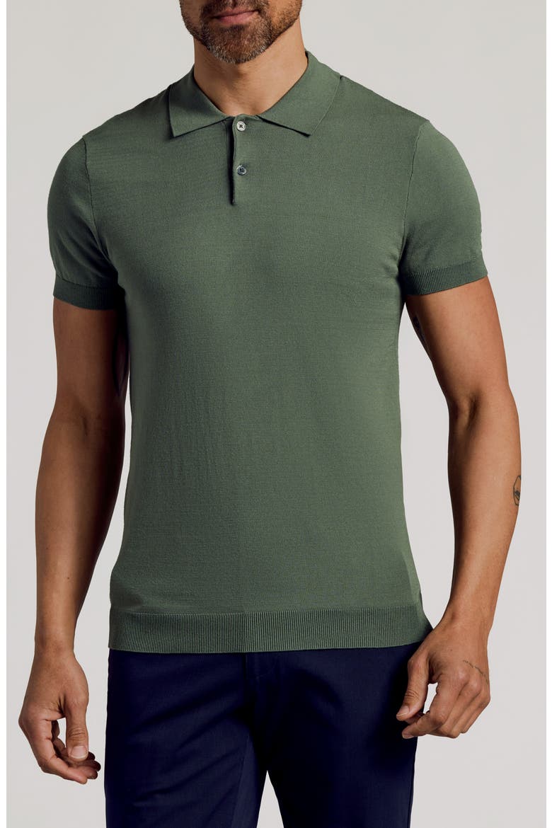 Sweater Polo, Main, color, MOSS