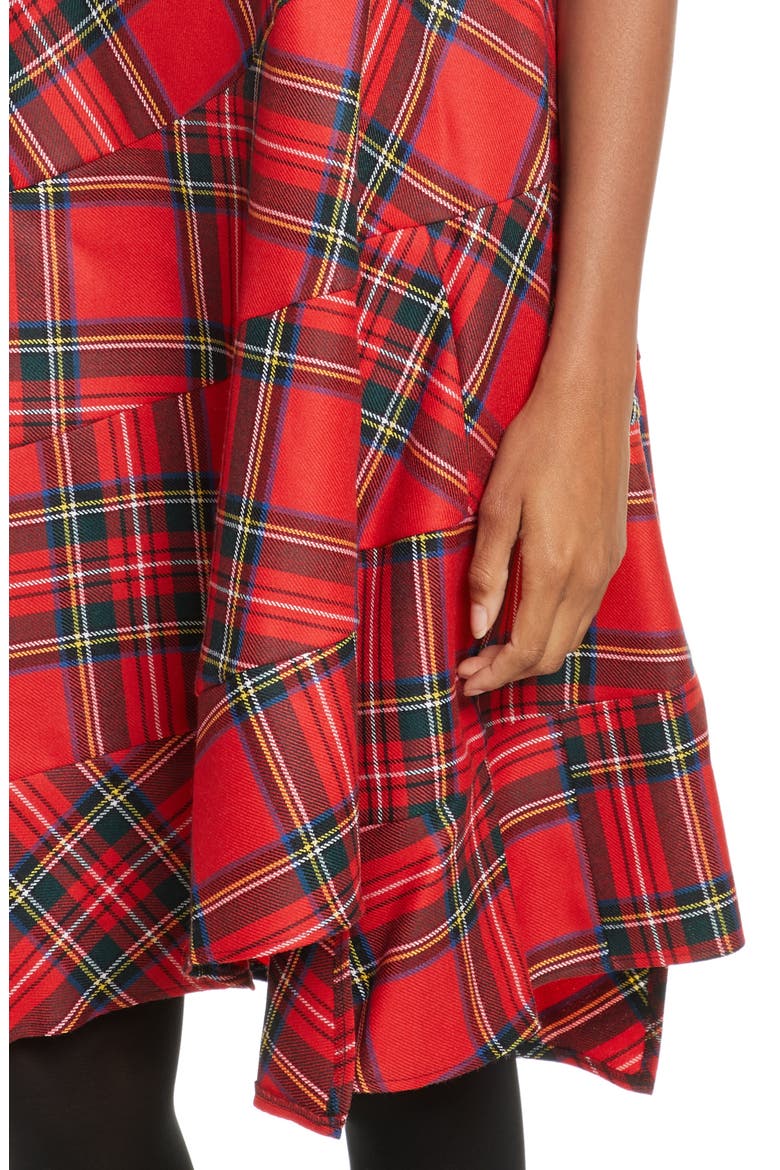 Tricot Comme des Garçons Tartan Plaid Dress, Alternate, color, RED