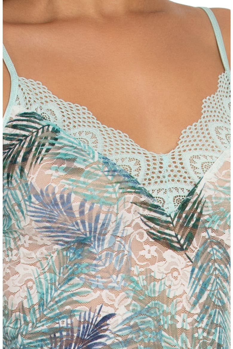 Act Naturally Camisole & Shorts Pajamas, Alternate, color, AQUA
