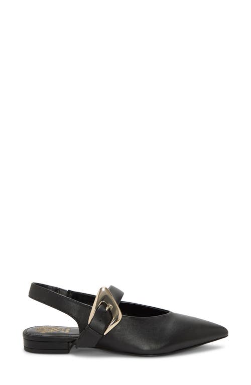 Vince Camuto Amoret Pointed Toe Slingback Flat In Black