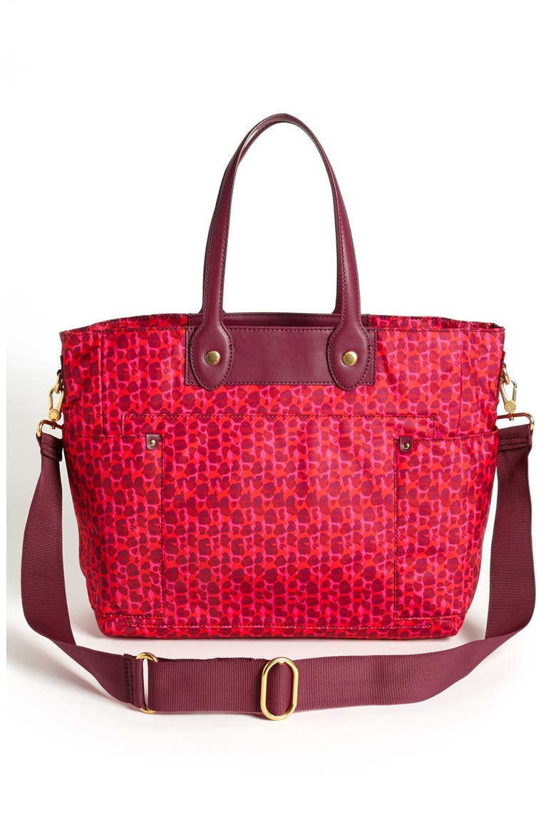 MARC BY MARC JACOBS 'Preppy Nylon Eliz-A-Baby' Diaper Bag, Alternate, color, CARDINAL MULTI