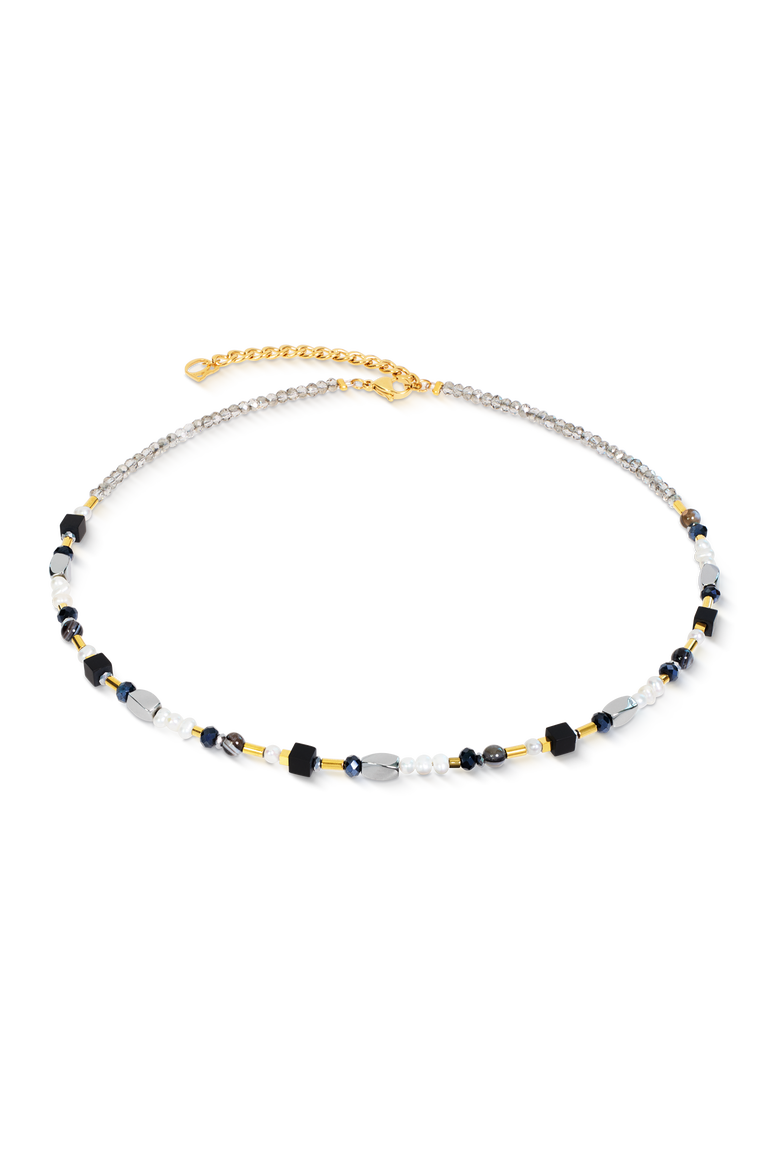 Necklace Mosaic, Main, color, Night Gold