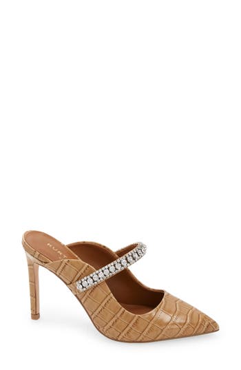 Kurt Geiger London Duke Crystal Strap Pointed Toe Mule