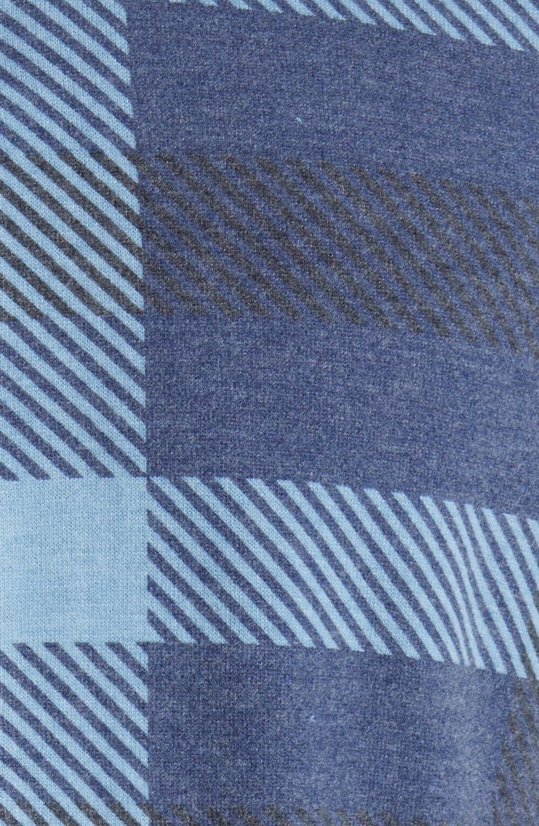 Stone Rose Big Plaid Tech Fleece Button-Up Shirt, Alternate, color, Navy