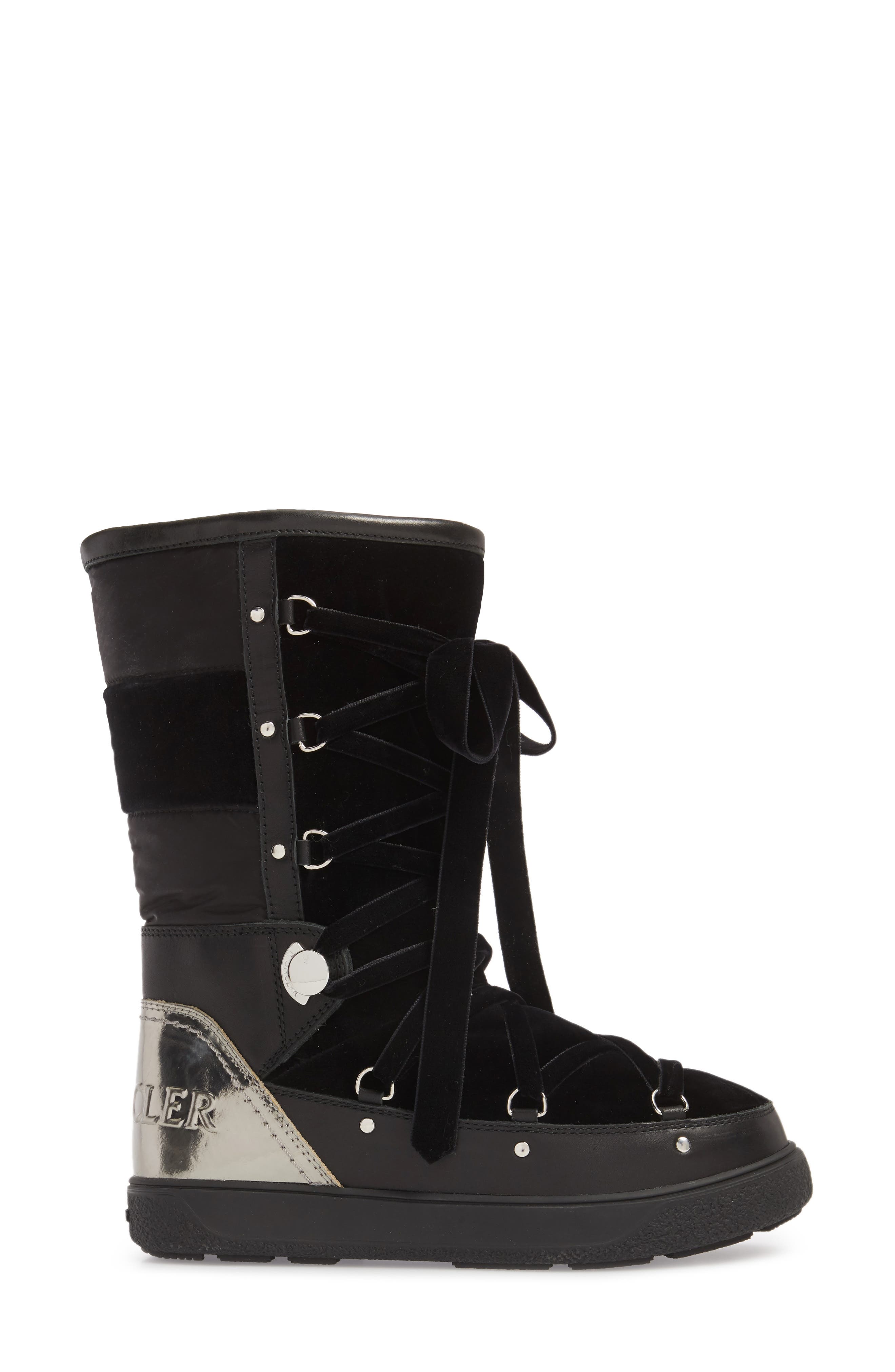 Moncler Syria Stivale Lace-Up Boot, Alternate, color, 