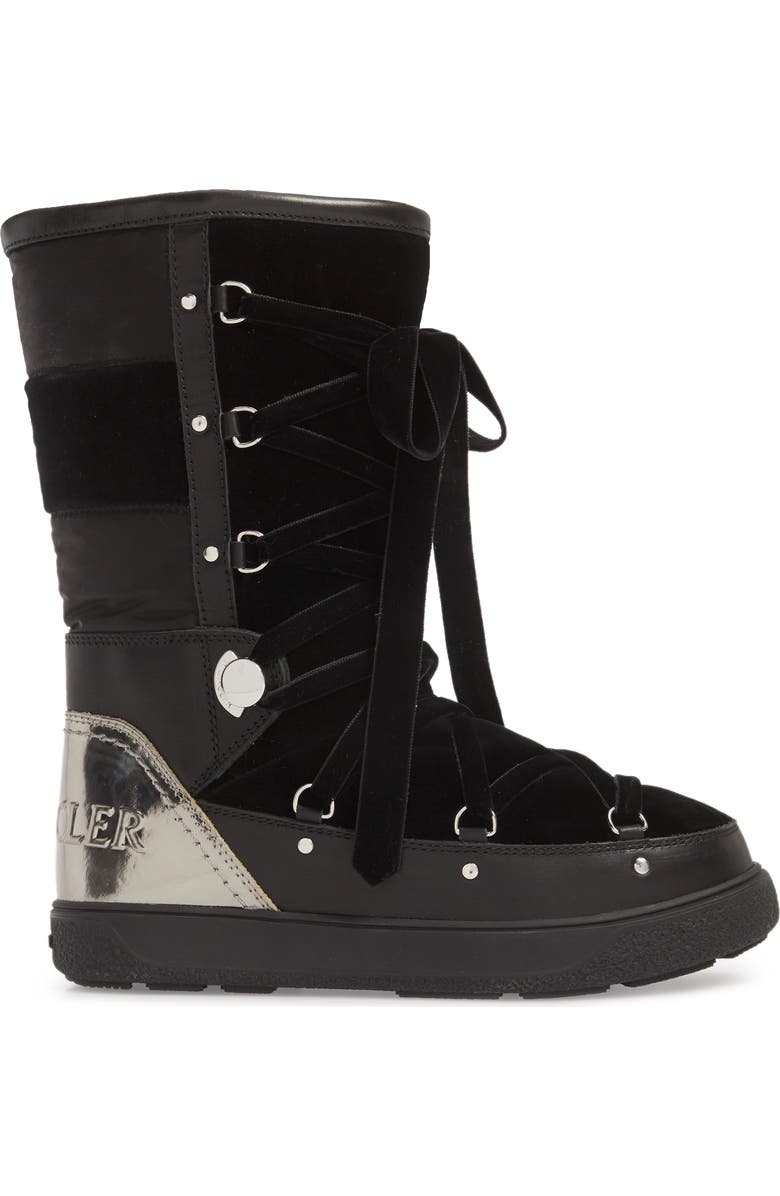 Moncler Syria Stivale Lace-Up Boot, Alternate, color,