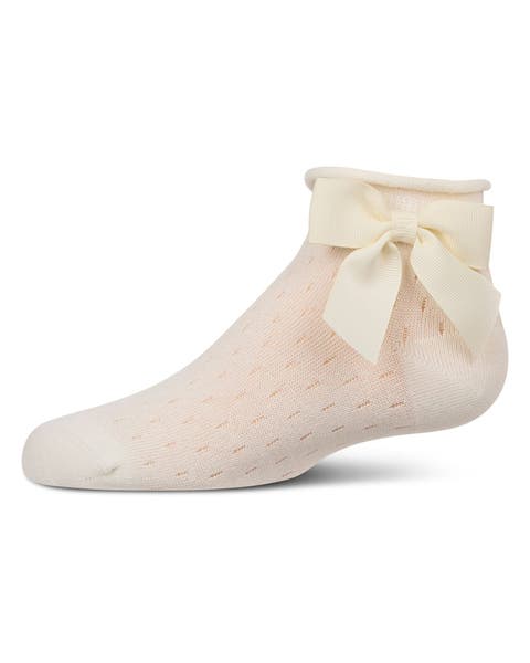Pointelle Soft Stretch Anklet Socks (Baby)