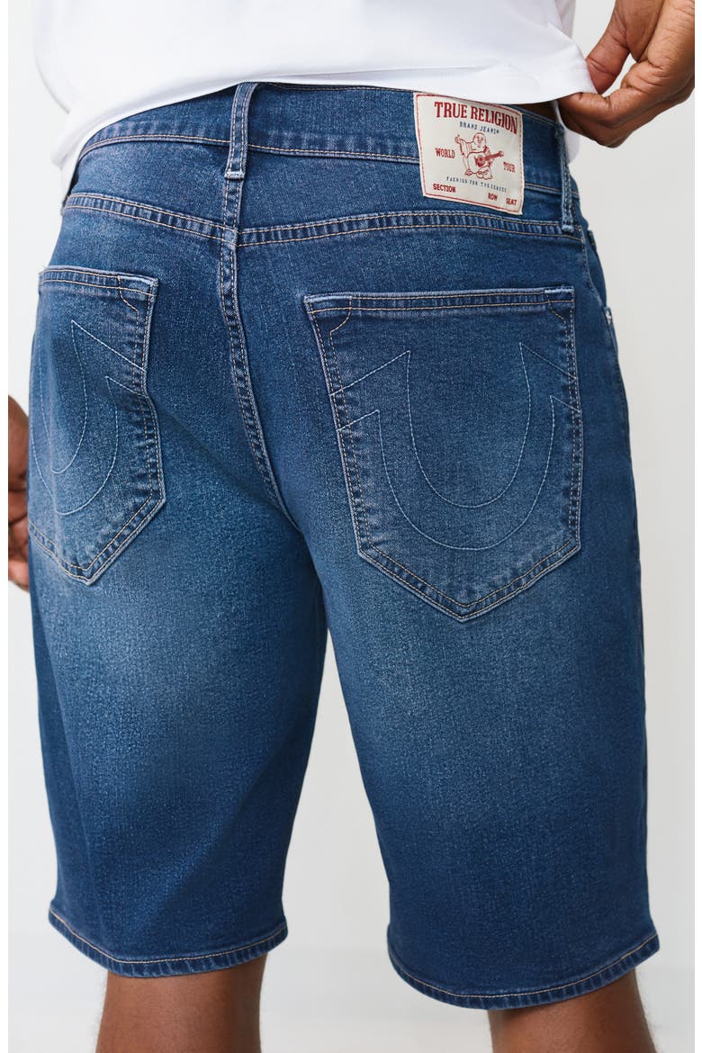 Bobby Initial Patch Shorts, Alternate, color, MEDIUM BLAZE WASH