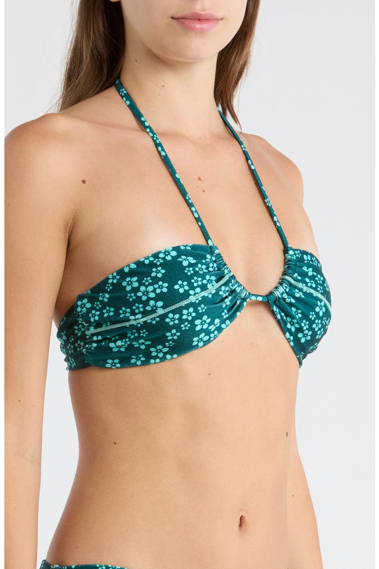 Stitch Splice Bandeau Bikini Top, Alternate, color, MOONKISS