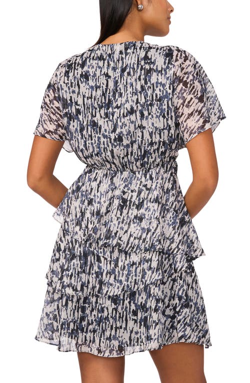 Halogenr Halogen(r) Printed Tiered Dress In Antarctica