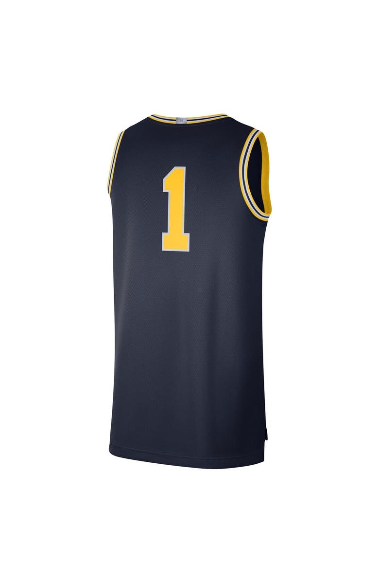 Jordan Brand Men's Jordan Brand #1 Navy Michigan Wolverines Limited Authentic Jersey, Alternate, color, Navy