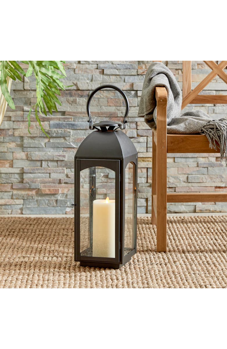 Napa Home & Garden Antoinne Outdoor Lantern, Alternate, color, Black