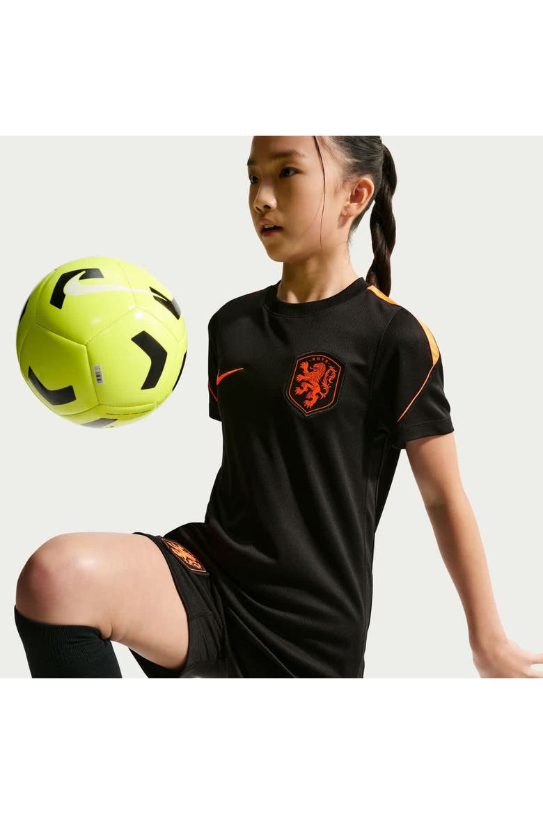 Youth Nike Black Netherlands National Team 2026 Strike Dri-FIT Top, Alternate, color, Black