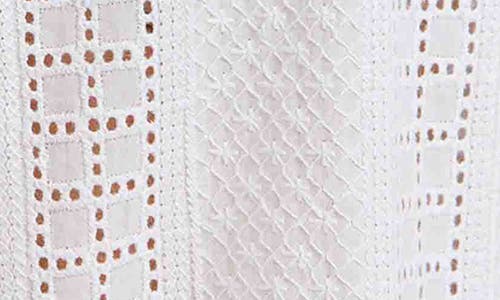 Foxcroft Ada Mixed Stitch Sleeveless Shirt In White