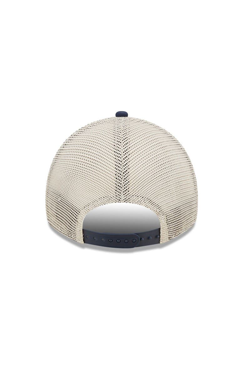 New Era Men's New Era College Navy/Natural Seattle Seahawks  Devoted Trucker 9TWENTY Snapback Hat, Alternate, color, 