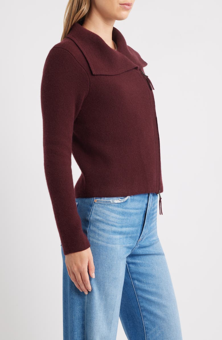 MARGARET O'LEARY St Bridget Knit Moto Jacket, Alternate, color,