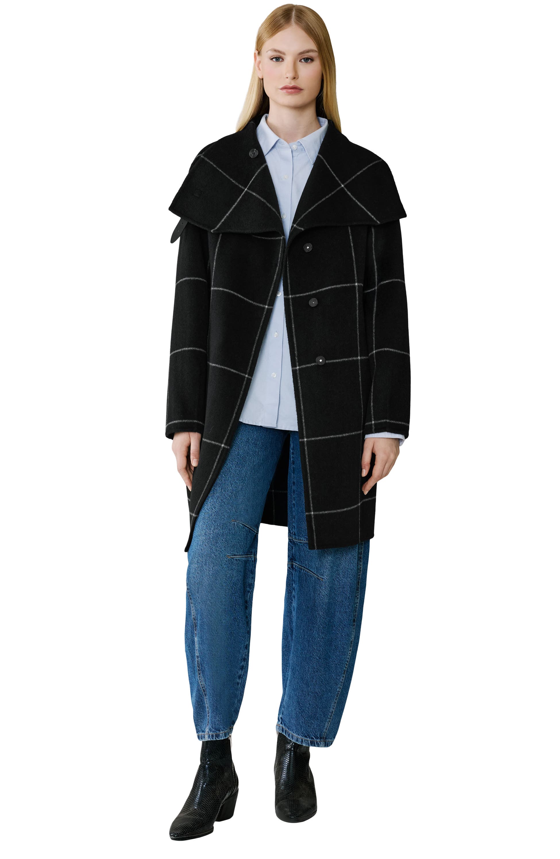 Jackie Wool Blend Longline Coat