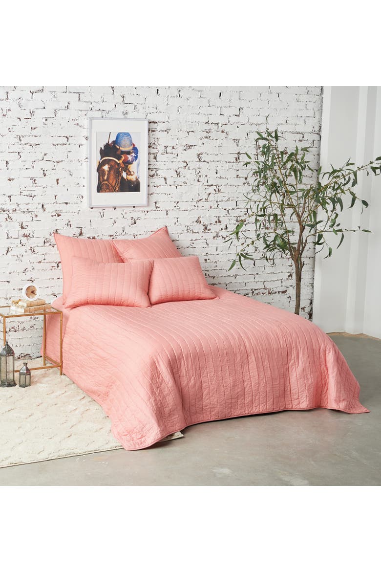 Channel Stitch Quilt, Main, color, Pink