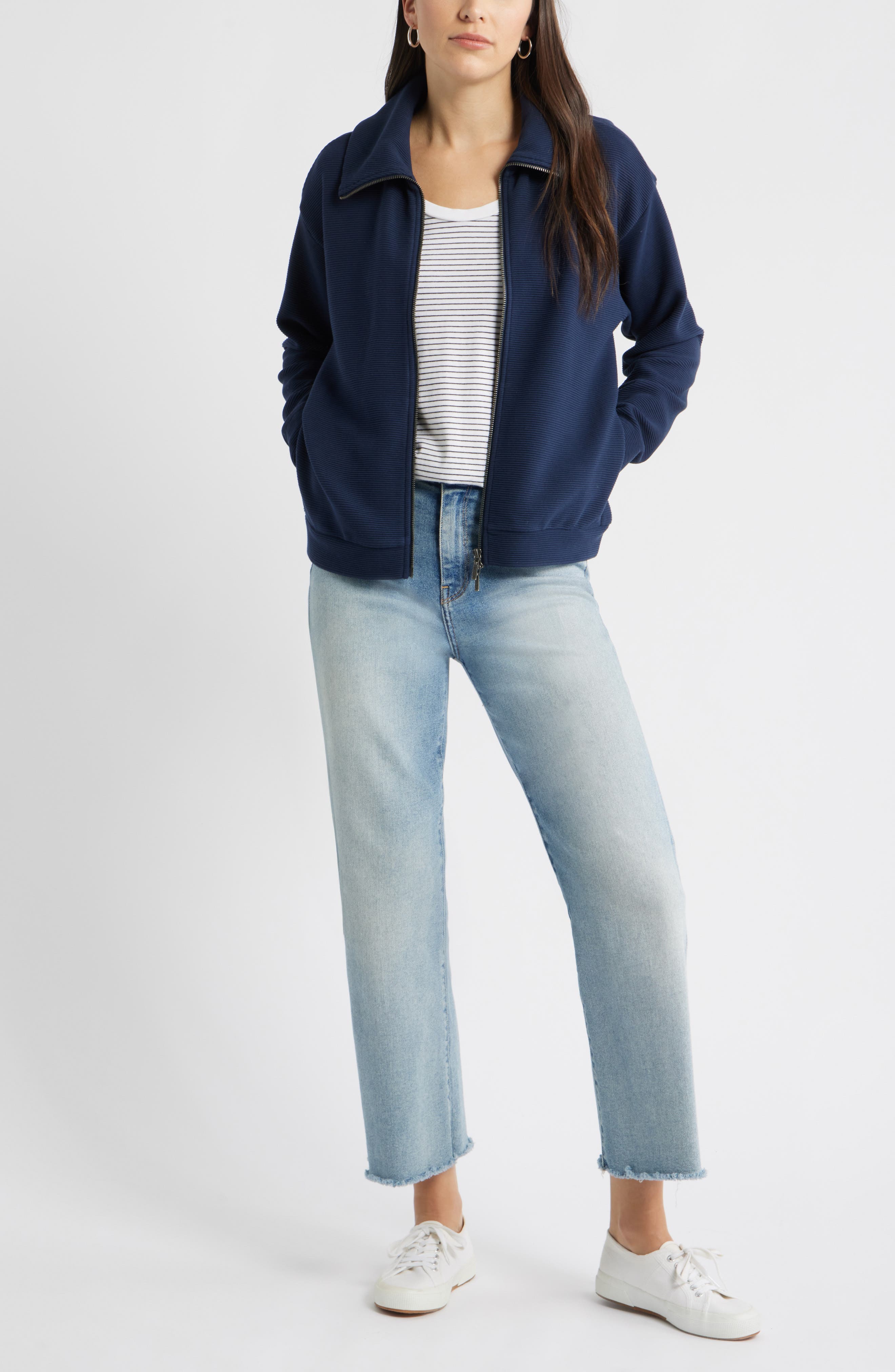 Ottoman Knit Bomber Jacket - image 4