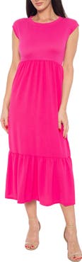Isaac Mizrahi New York Airflow Tiered Midi Dress