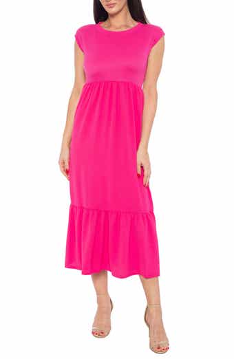 Isaac Mizrahi New York Airflow Tiered Midi Dress