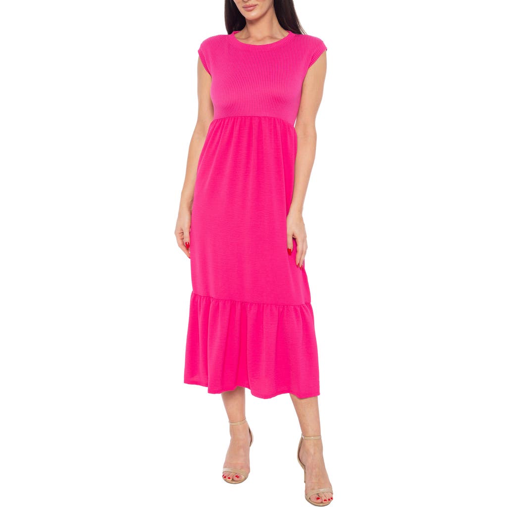 Isaac Mizrahi New York Airflow Tiered Midi Dress