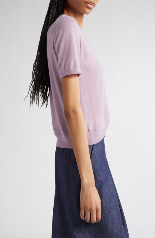 Lafayette 148 New York Short Sleeve Cashmere Crewneck Sweater