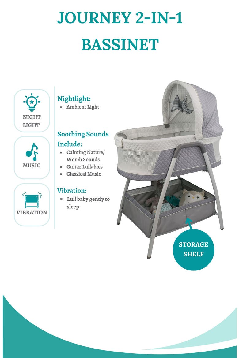 TrüBliss™ Journey 2-IN-1 Bassinet, Alternate, color, LIGHT GREY