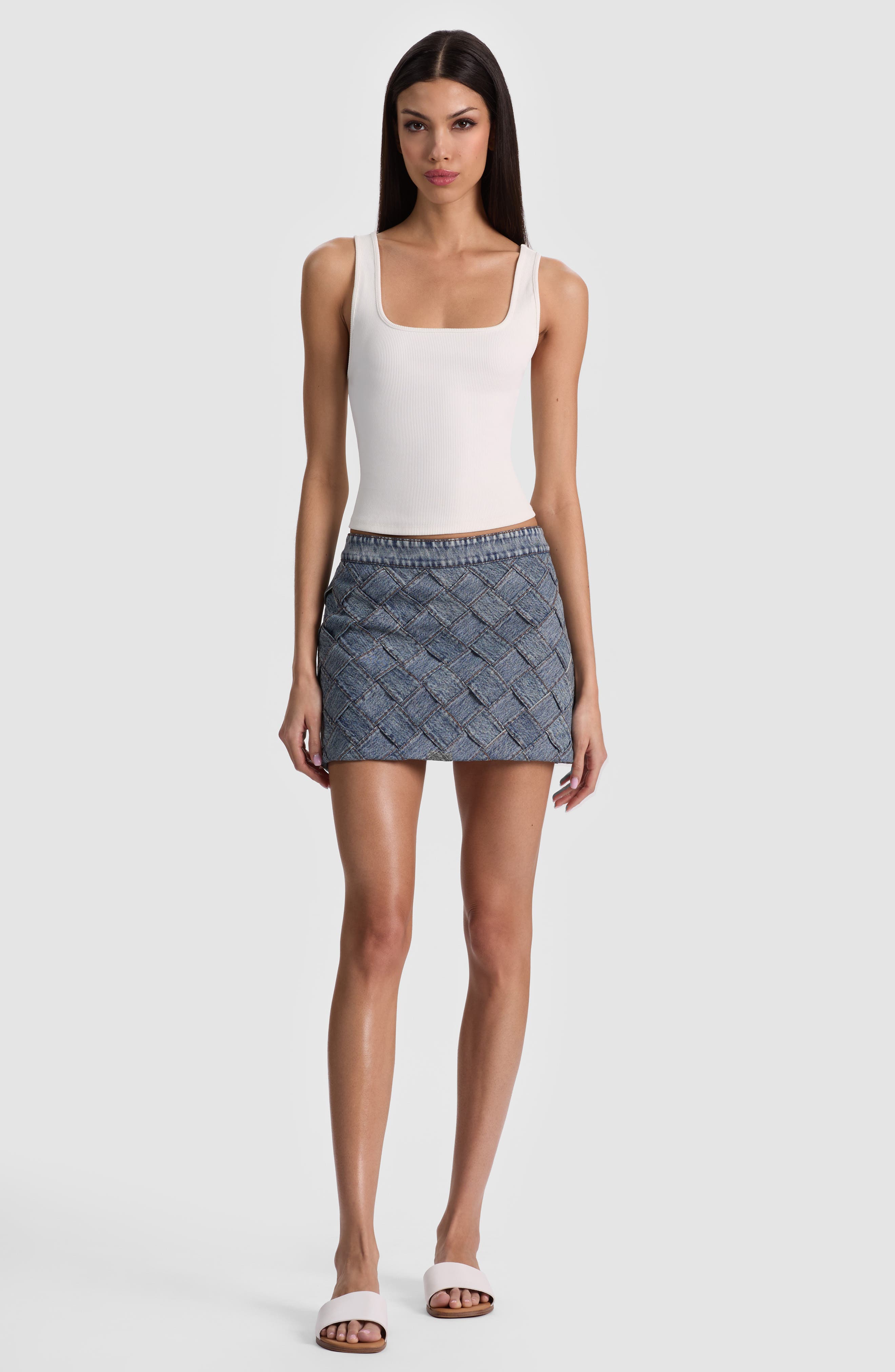 Rubi Woven Denim Miniskirt - image 2