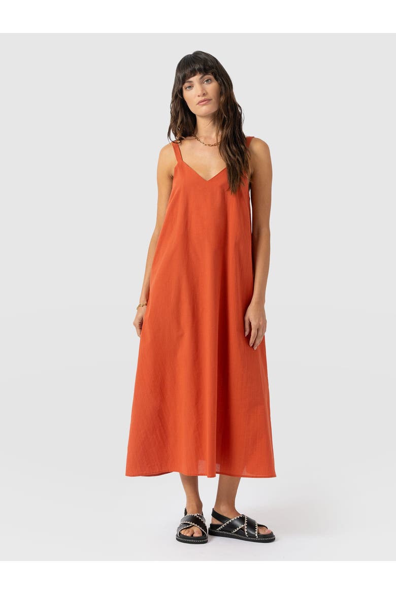 Candice A-Line Mini Dress, Main, color, Burnt Orange