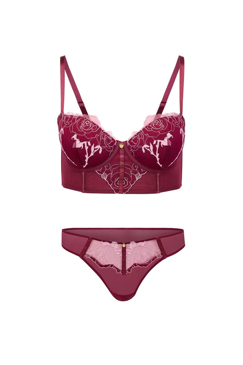 Rosita Contour Demi Bra, Alternate, color, Dark purple