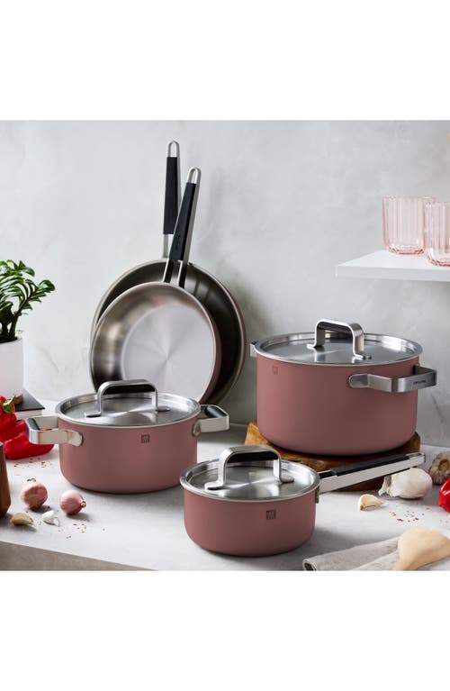 Zwilling Pure 8-piece Nonstick Stainless Steel Cookware Set In Brown