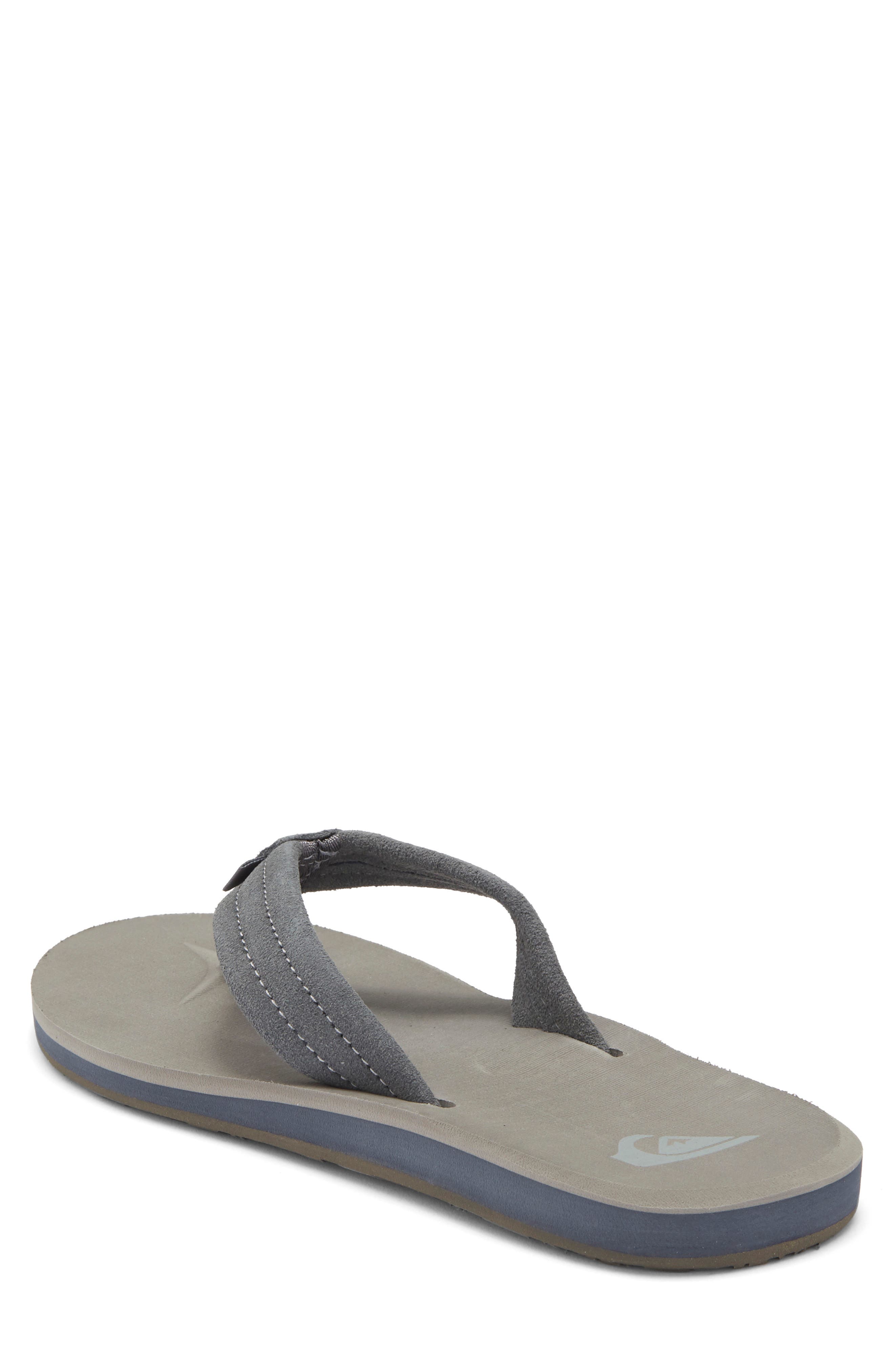Quiksilver Carver Core Suede Sandal, Alternate, color, Grey/ Grey